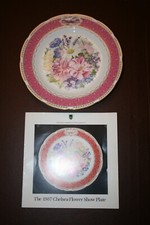 The 1987 Chelsea Flower Show Plate Chelsea Fragrance Fine Bone China Wedgewood