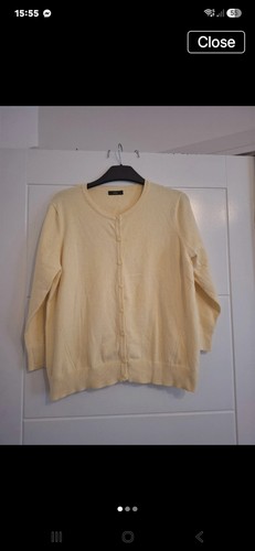 Ladies pale yellow button - ladies,
