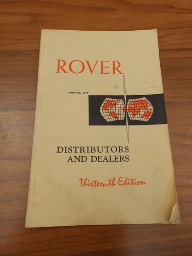 Rover distributors and dealers - distributors,