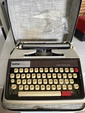 Brother Deluxe 1350 Vintage Typewriter with Original Paper and Case