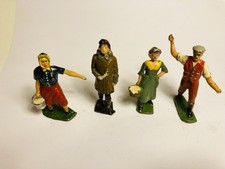 Britains or Similar Job Lot Painted Lead Figures x 4 - Original Vintage (ref9)