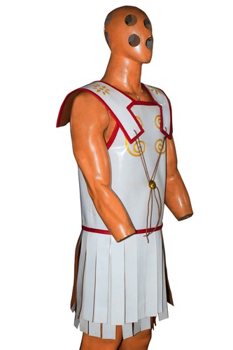 Leather white greek linothorax - greek,