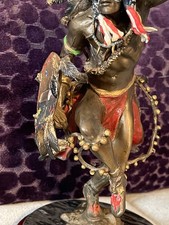 Franklin Mint Spirit Of The Thunderbird Bronze Figure On Marble Wood 10 1/2” H