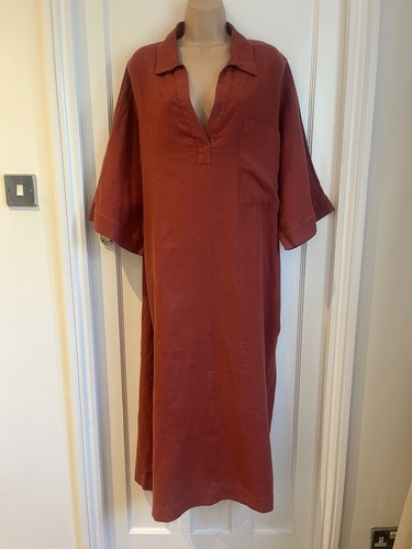 Zara linen dress - linen, size