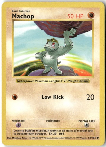 Machop 102 common - base, set
