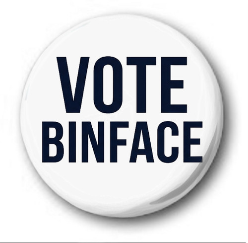 Vote binface 25mm - binface,