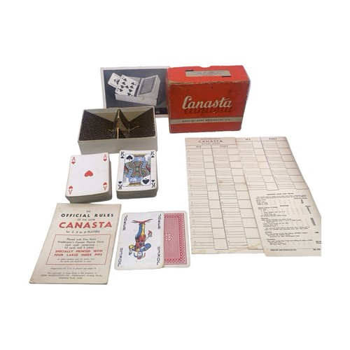 Waddingtons canasta card game - card,