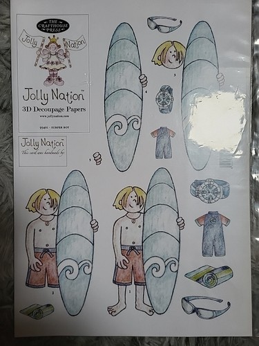 Jolly nation decoupage sheet - decoupage,