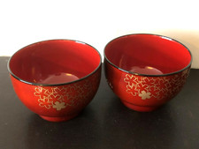 Pair of Yamanaka Lacquer Soup