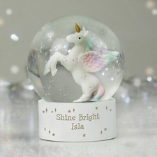 Personalised  Unicorn Snow