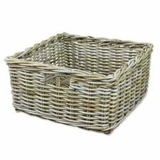 Grey & Buff Square Rattan