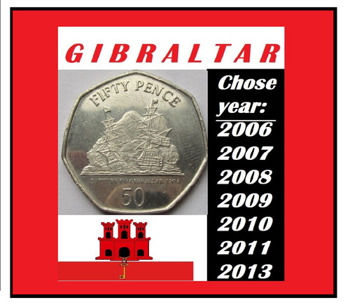 Gibraltar coins chose list