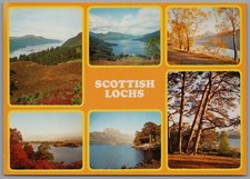 Scenes of Scottish Lochs Scotland Postcard