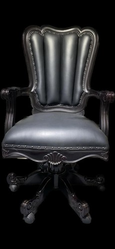 Unique carved mahogany desk - mahogany,