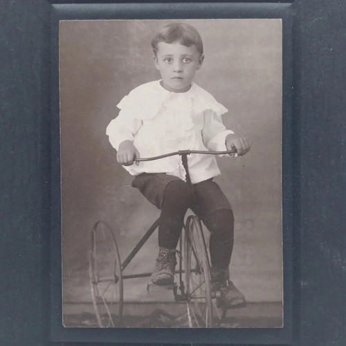 Antique cabinet card photo - card,