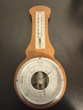Vintage barometer thermometer - barometer,