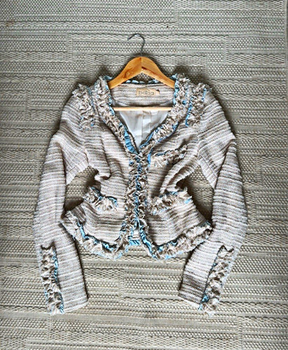 Bebe tweed cropped - tweed, blazer