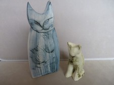 Carn Pottery Cats x 2 . FC2 ( Large ) & CT1