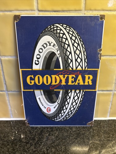 Goodyear tyres blue - tyres, enamel