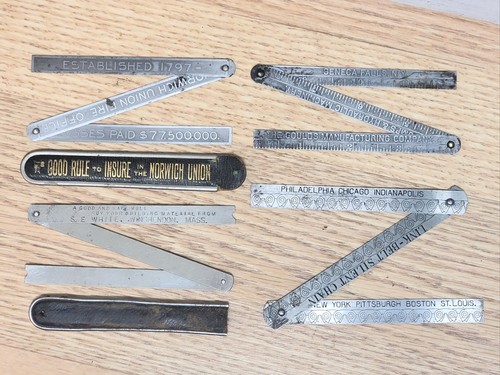 Four vintage lufkin - four, steel