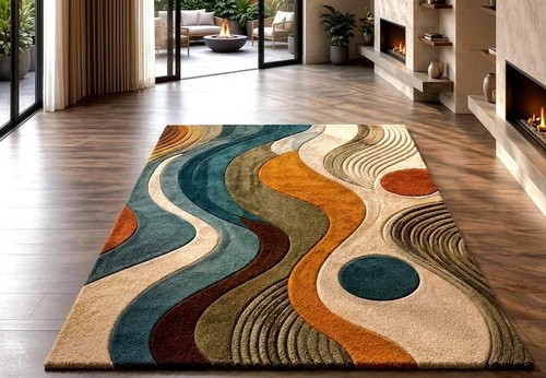 Hand tufted rug - hand-tufted, rug,