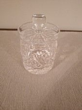 Cut Glass Jam Pot With Lid