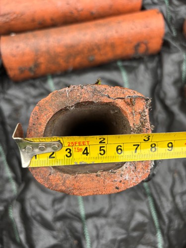 Reclaimed clay drainage - clay,