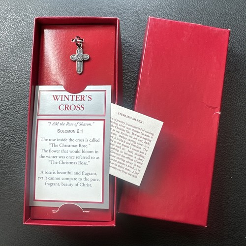 Sterling silver cross rose - cross, of