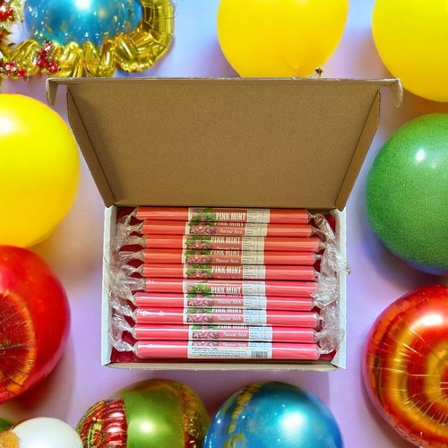 Pink mint rock sticks - pink,