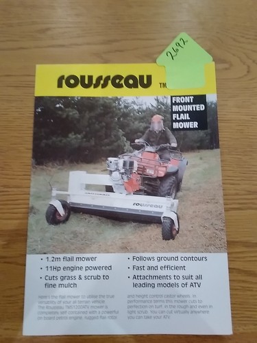 Rousseau flail mower front - flail,