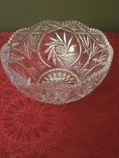 VTG Cut Glass Crystal Bowl
