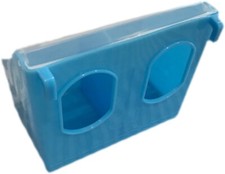 2 HOLE PLASTIC QUAIL FEEDER