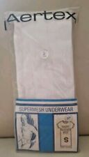 Vintage Aertex Supermesh Athletic Short Sleeve Vest Small -  New