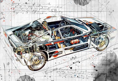 Lancia rallye technical line - lancia,