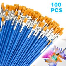 100Pcs Artist Paint Brushes