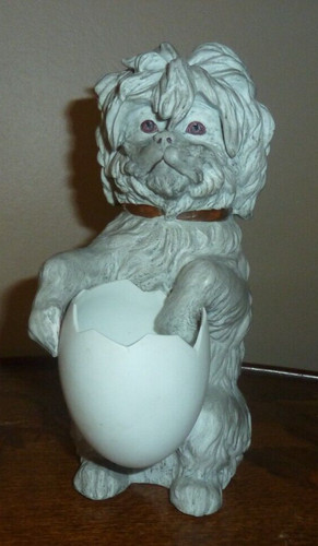 Heubach porcelain dog - heubach, biscuit