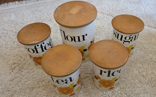 Vintage crown devon canister - crown,