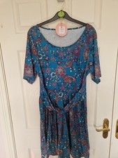 Ladies Popsy Paisley Tie Waist Dress Size 14