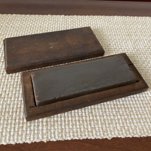Vintage oilstone sharpening - oilstone,