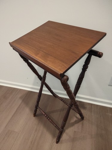 Antique vintage wooden podium - vintage,