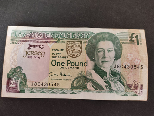 Jersey one pound banknote - pound,