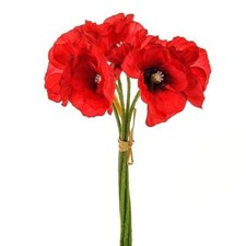Red Poppy Bundle/Bunch 29cm