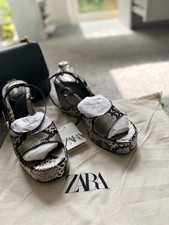 Zara Animal Print Wedge Size 5