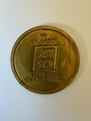 Vintage jetset car wash token - vintage,