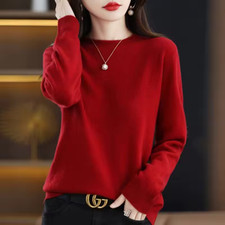 Ladies crew neck blend jumper - ladies,