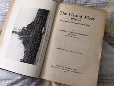 PRINTED 1919 ORIGINAL 520 PAGE  BOOK HISTORY GRAND FLEET WORLD WAR 1 ROYAL NAVY