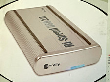 Macally 3.5 HDD Enclosure Hard Drive Case with Both USB & FireWire - Mac/Windows