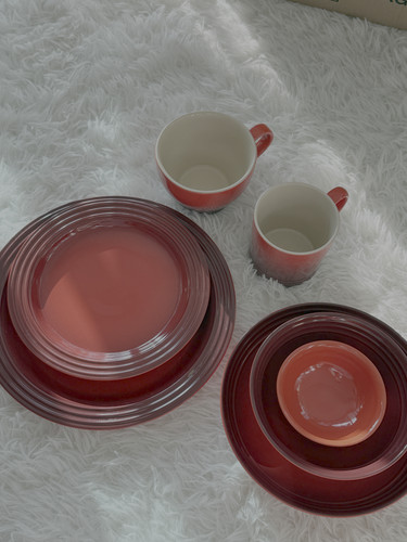 Cruset red dinnerware set - red,