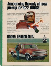 Magazine 1972 dodge - ad,