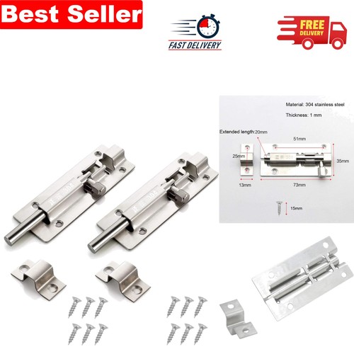 2pcs rustproof slide bolt - rustproof,